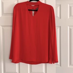 Red Dressy Blouse Limited Brand Size L